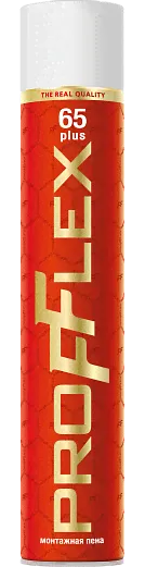 Пена монтажная бытовая PROFFLEX RED 65 PLUS 850мл (12шт/кор)-0