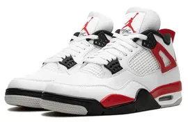 Кроссовки Nike Air Jordan 4 (IV) Retro White Red Cement