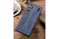 Чехол-бампер-панель-накладка MyPads на ZTE Nubia Red Magic 9 Pro / Red Magic 9 Pro Plus из износостойкого силикона синий