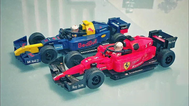 Lego #13014 Scuderia Ferrari F1 Sebastian Vettel & RedBull F1 Max Verstappen - Build & Pictures