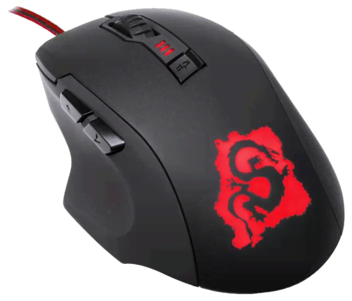 Мышь Oklick 725G DRAGON Black/Red Oklick