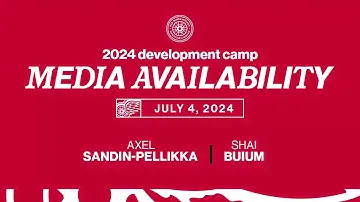 Axel Sandin-Pellikka and Shai Buium | Detroit Red Wings Development Camp | July 4, 2024