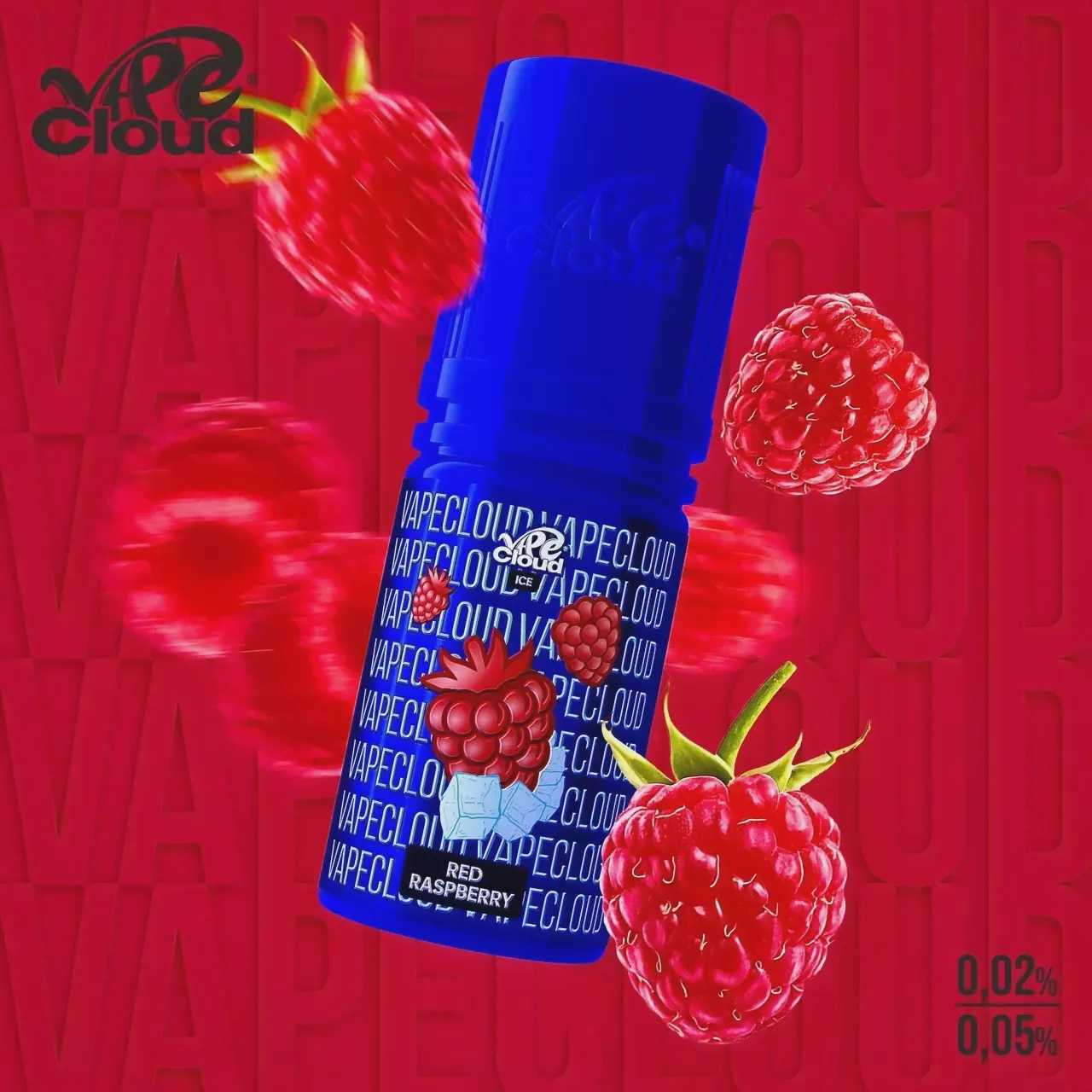 Жидкость Vape Cloud 30ml. Red Raspberry Ice МТ-0
