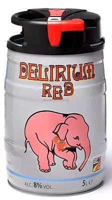 ДЕЛИРИУМ "Ред" / Delirium "Red", (5,0л.), боч, 8%, фруктовое, фильтрованное-0