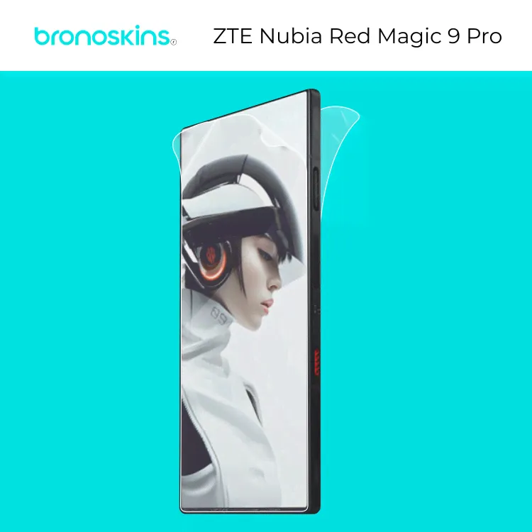 Защитная бронированная пленка на ZTE Nubia Red Magic 9 Pro-0