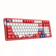 Клавиатура Dareu механическая беспроводная Tri-mode, V3 Sky sw - Russian layout A98 Pro Sailing-Red